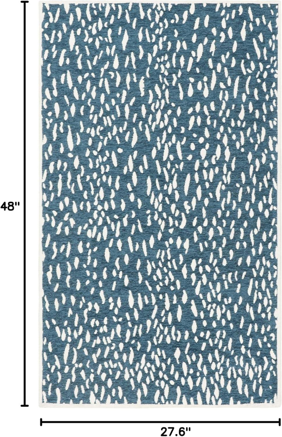 Marbella MRB657 Hand Loomed Accent Rug - Blue/Ivory - 2'3"x4' - Safavieh.