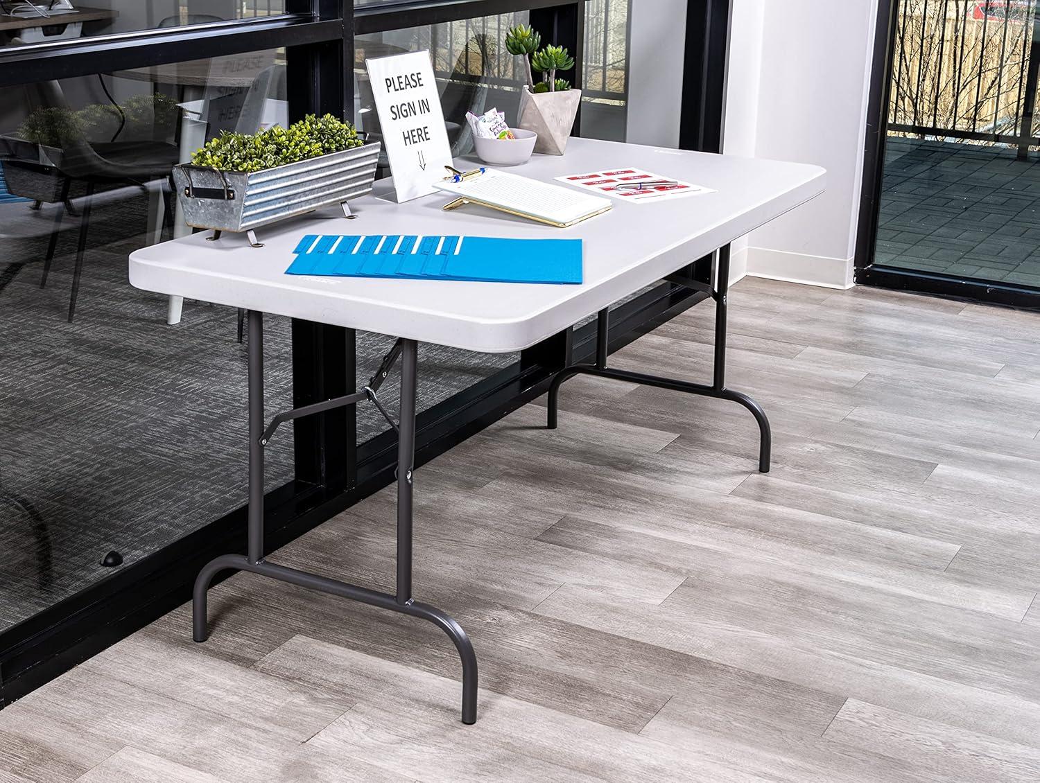 Platinum 30" x 60" High-Density Polyethylene Folding Table