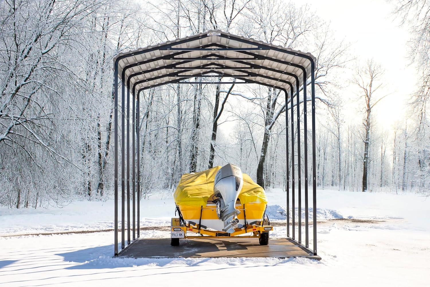 Arrow Arrow Carport, 14 ft. x 20 ft. x 14 ft.