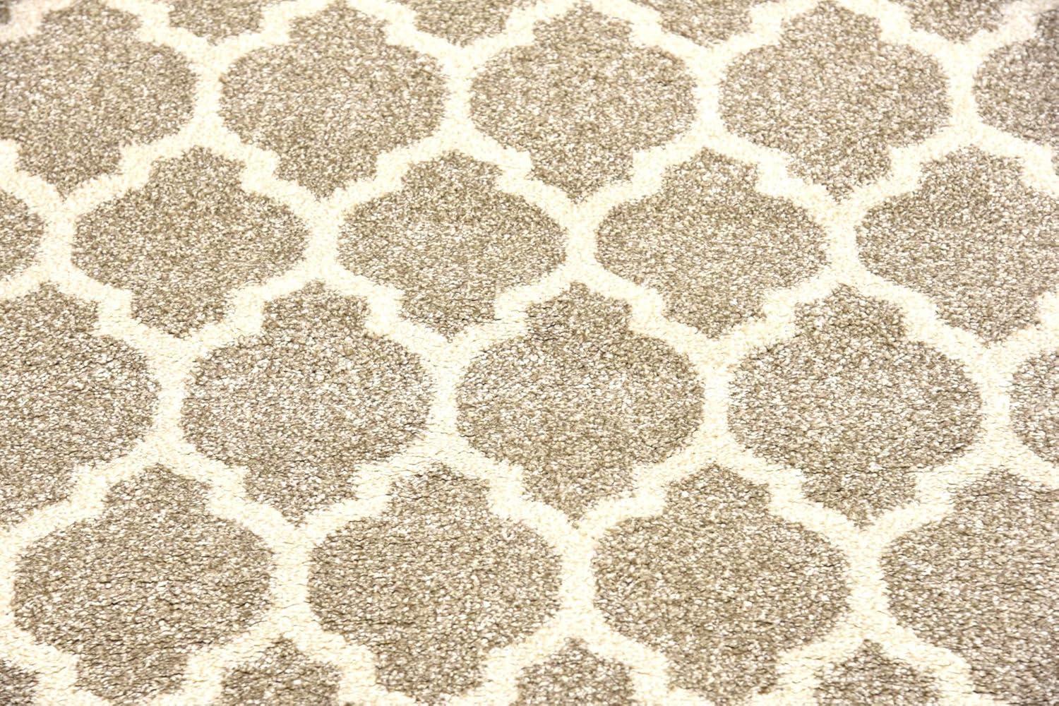 Unique Loom 2' 7 x 8' 0 Trellis Philadelphia Light Brown Area Rug
