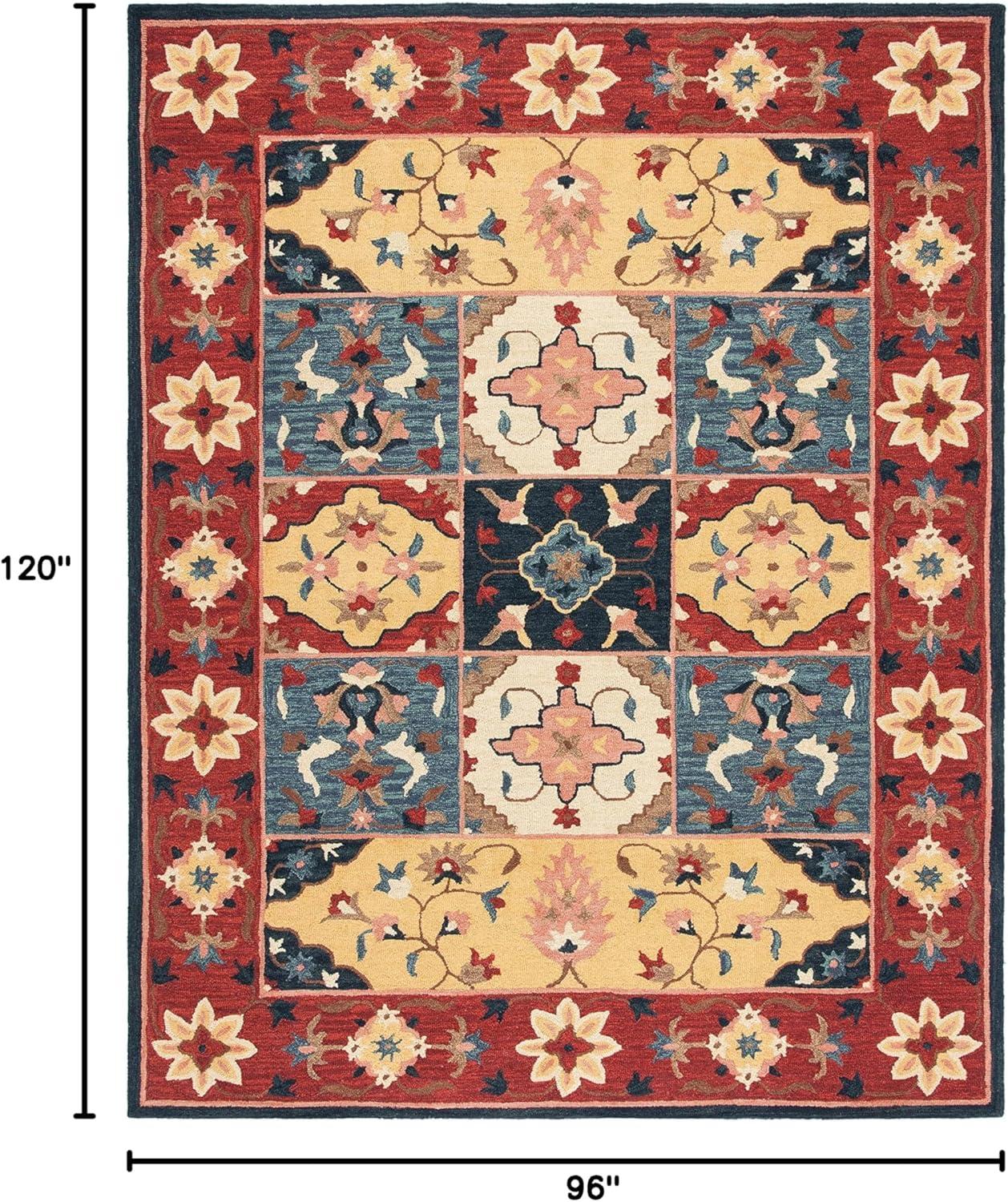 Aspen APN402 Hand Tufted Area Rug - Red/Gold - 8'x10' - Safavieh.