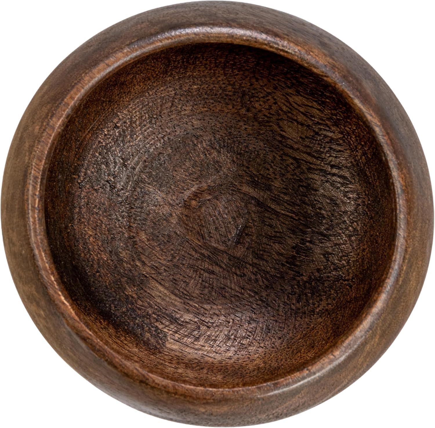 Creative Co-Op Mango Wood Bowl, Walnut Finish