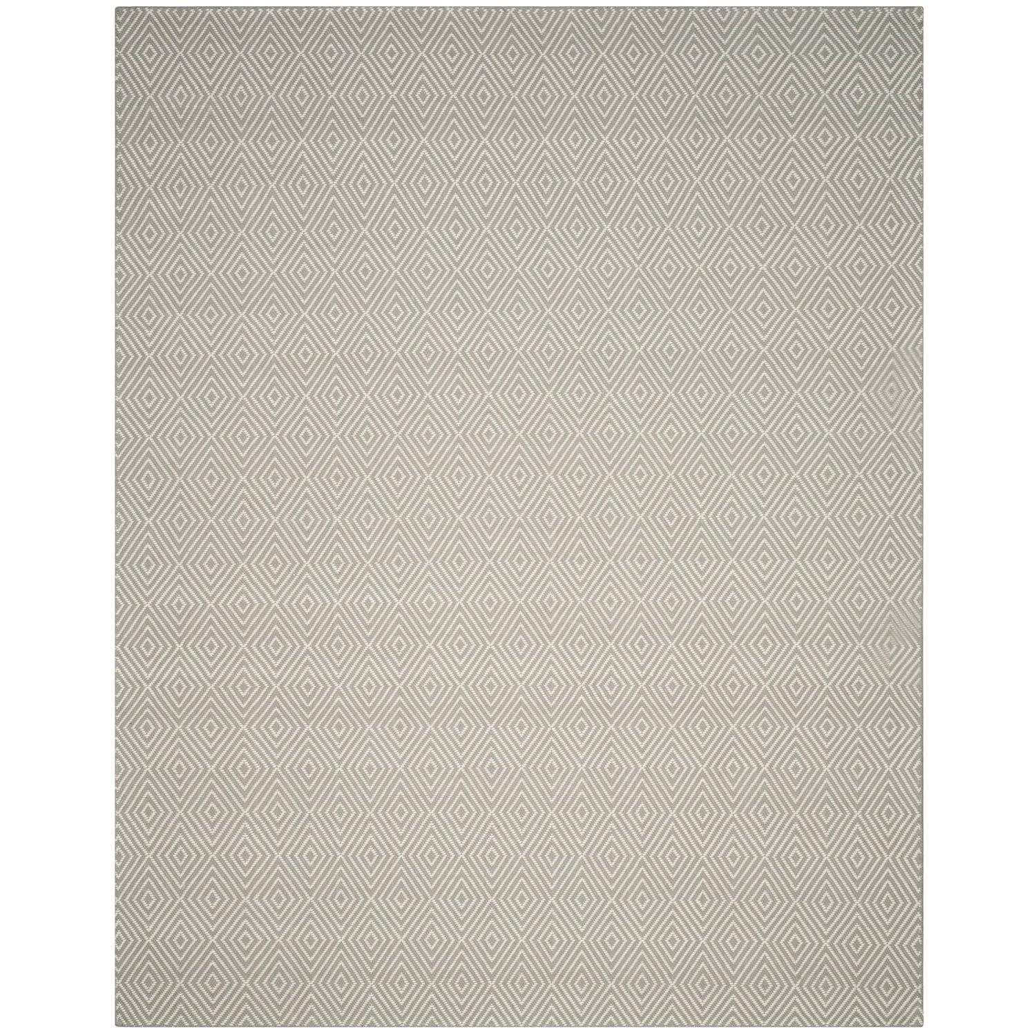 Wilton WIL715 Hand Hooked Indoor Area Rug - Light Grey/Ivory - 8'x10' - Safavieh