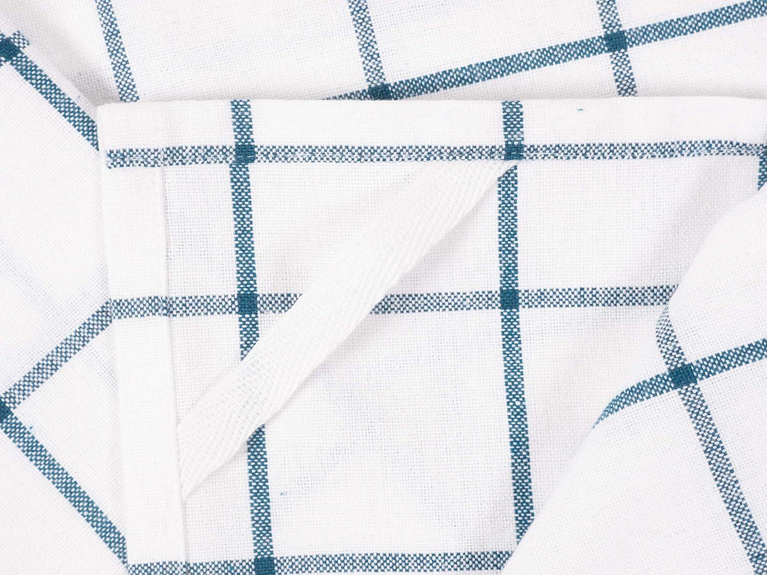 KAF Home Soho Set of 10 Recycled Cotton Kitchen Towels - 18"x 28" (Teal)