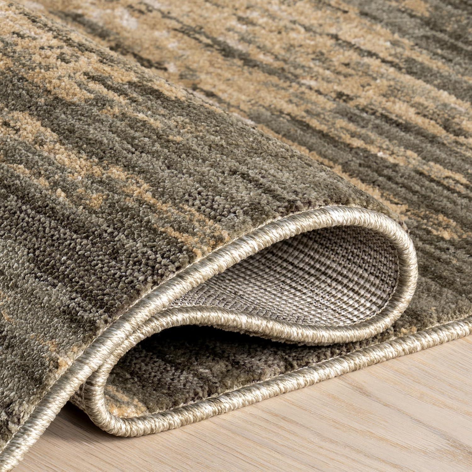17 Stories Fiadh Abstract Fringe Area Rug