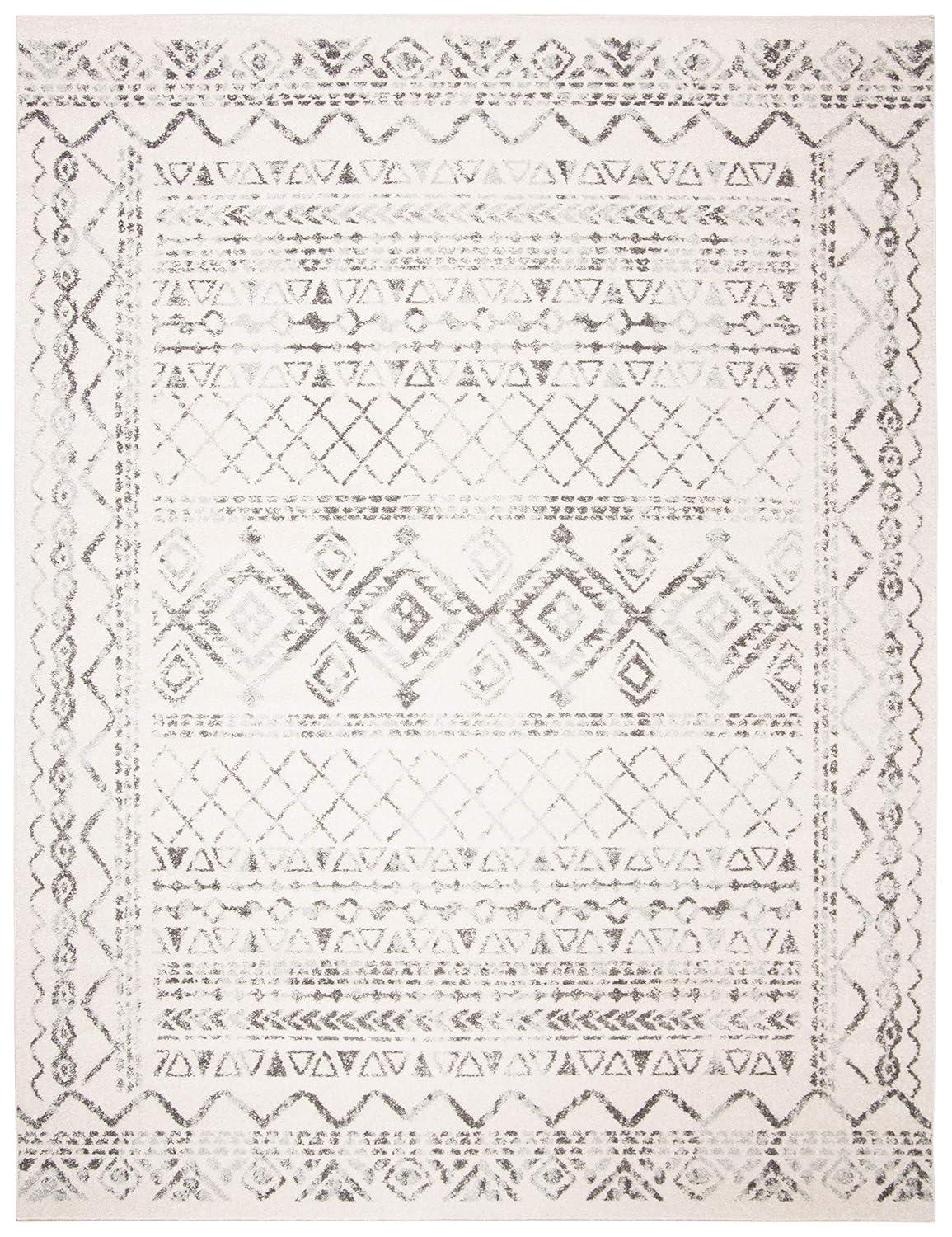Tulum TUL268 Power Loomed Area Rug - Ivory/Grey - 8'x10' - Safavieh.
