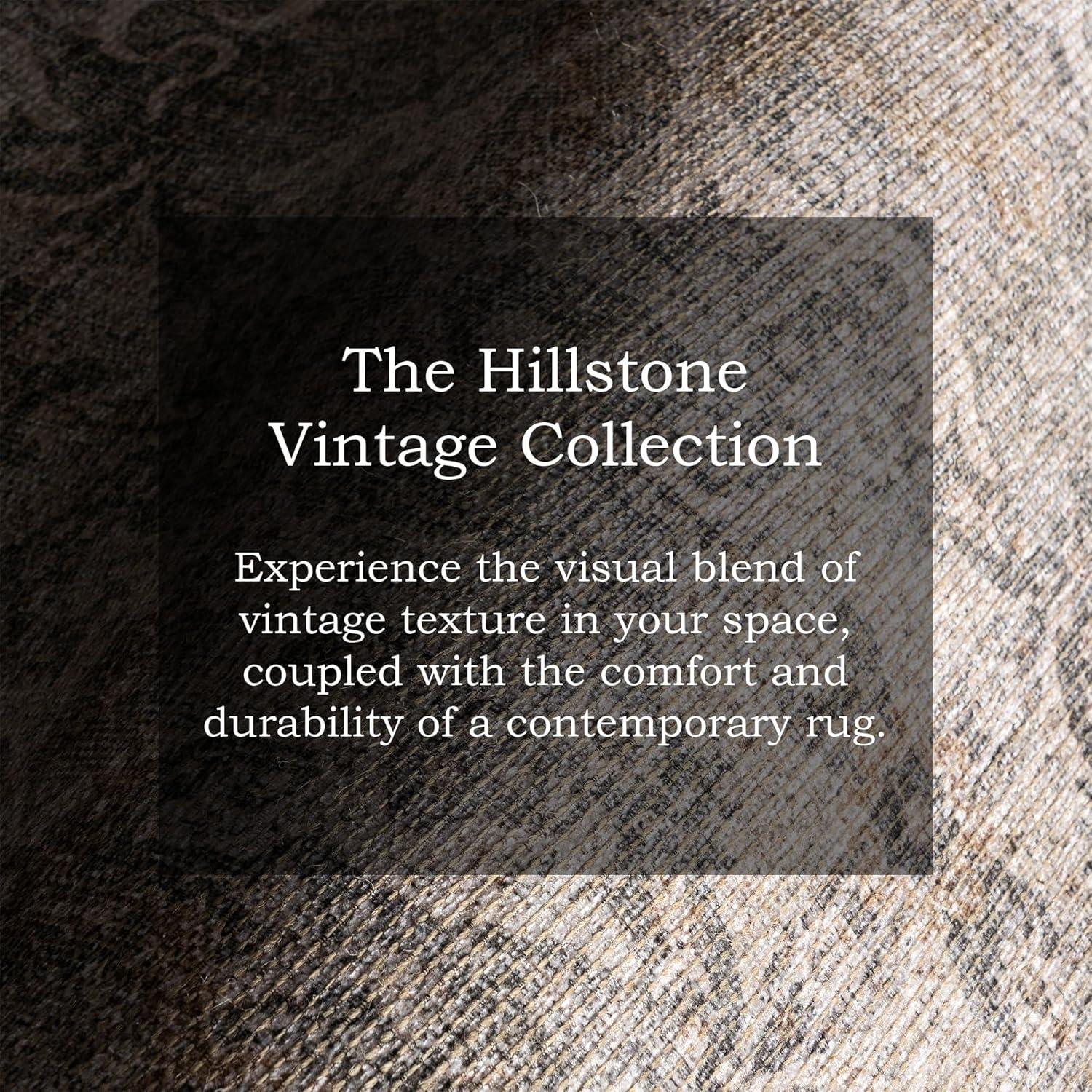 Nuloom Hillstone Collection Else Traditional Vintage Medallion Area Rug, 4' x 6', Beige