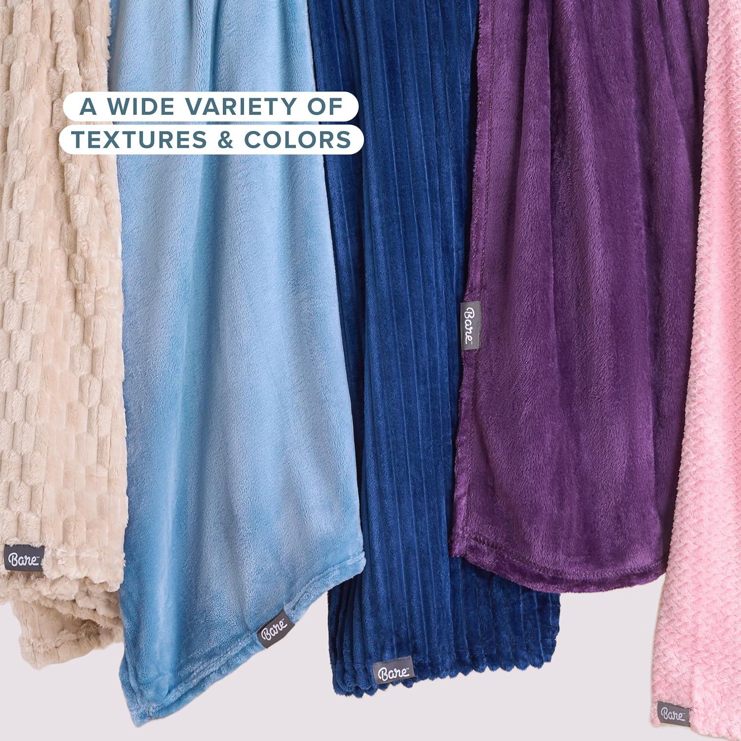 Bare Home Bare Home Microplush Fleece Blanket - Fuzzy, Warm, Bed/Throw Blanket