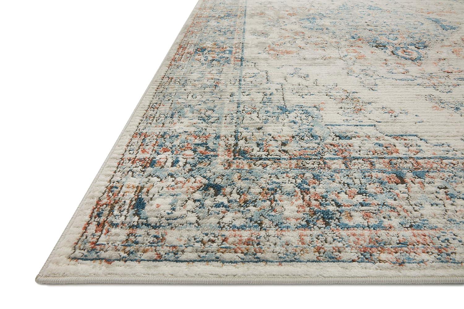 Loloi II BIANCA IVORY / OCEAN 9-9" x 13-6"
