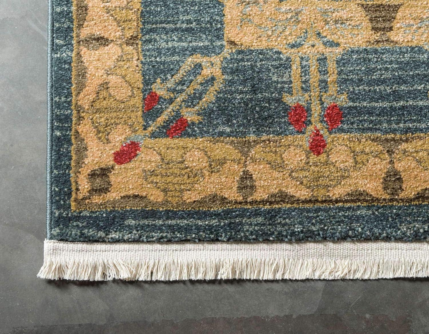 Unique Loom Canmore Edinburgh Rug , 9' 0" x 12' 2" ,Navy Blue