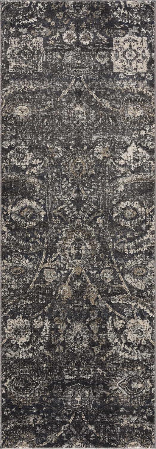 BoutiqueRugs Owatonna Traditional Floral Oversized Area Rug - Oriental Damask Patterned Rug for Living Room, Bedroom, Dining Room - Black, Charcoal, Sage - 8'10" x 12' (9x12 Area Rug)