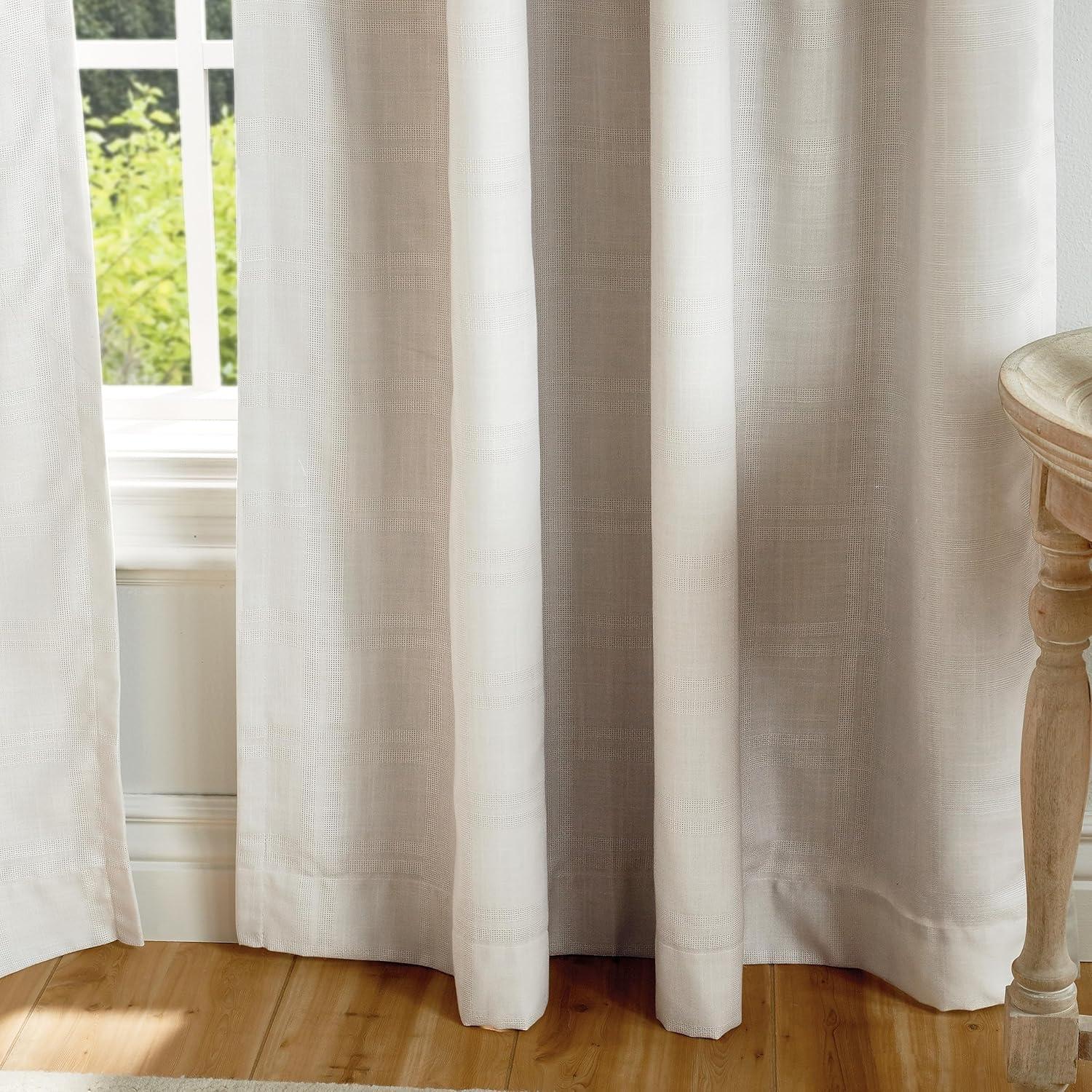 Martha Stewart Bedford Plaid Max Blackout Rod Pocket Cloud Curtain Panel Pair | Wayfair