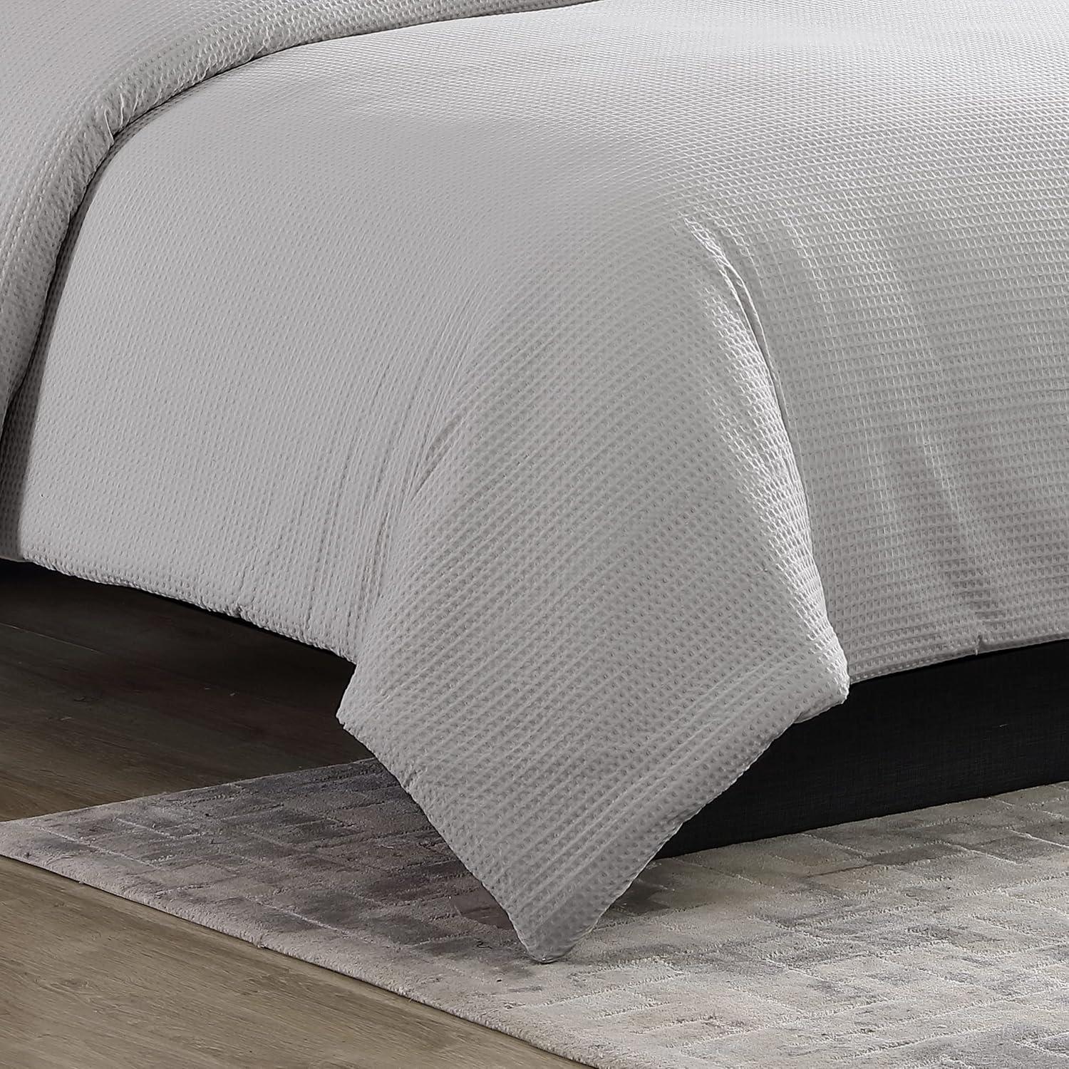 Vera Wang Vera Wang Waffle Pique Solid Cotton Comforter Set