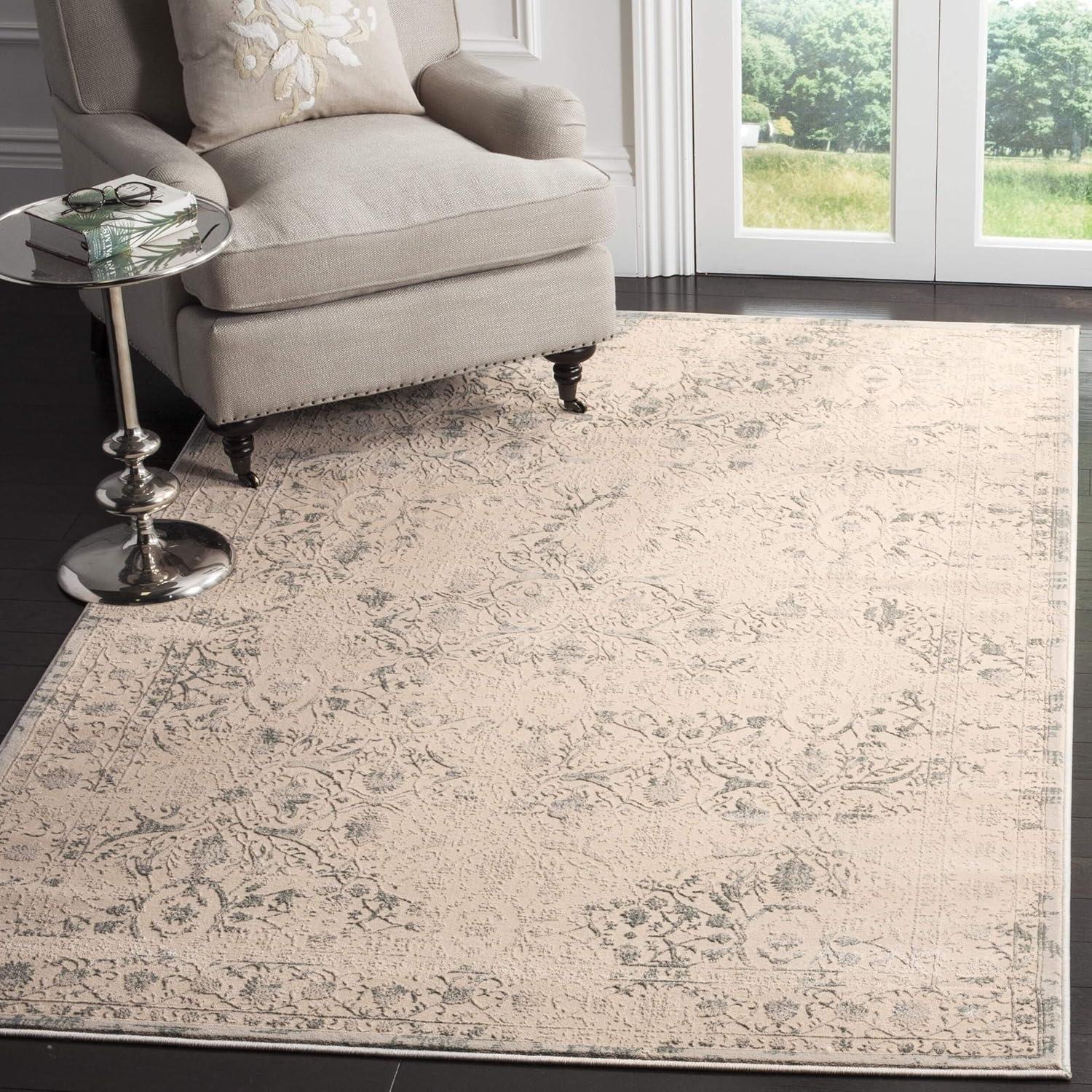 SAFAVIEH Brilliance BRL502B Cream / Light Blue Rug