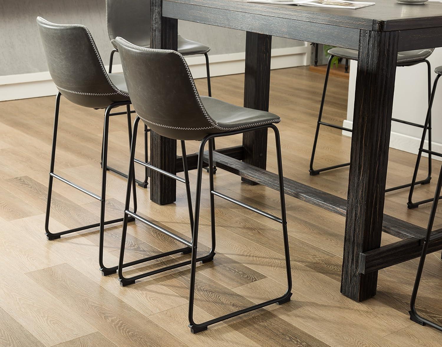 Roundhill Furniture Lotusville 7 Piece Bar Height Pub Table Set