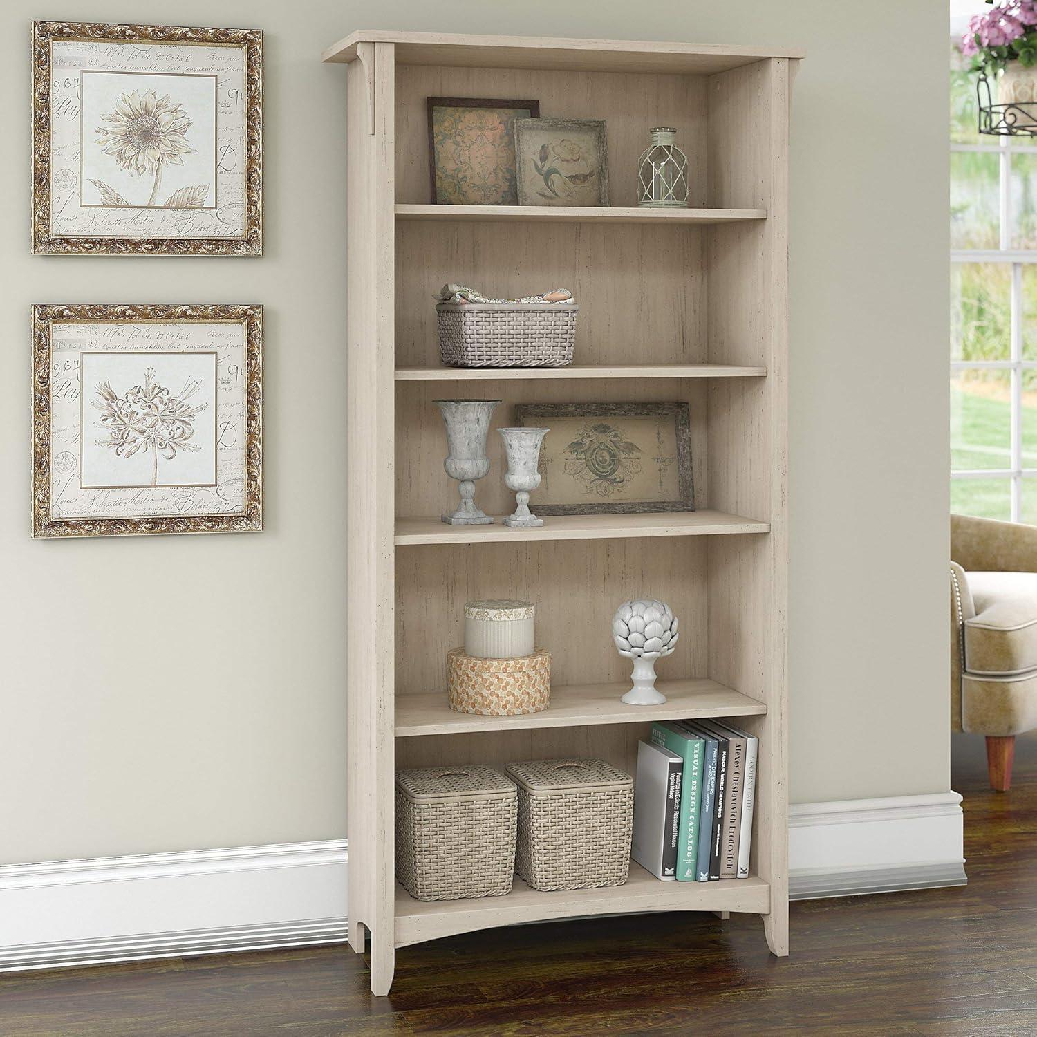 Red Barrel Studio® Khadesha 5 Shelf 63" Standard Bookcase