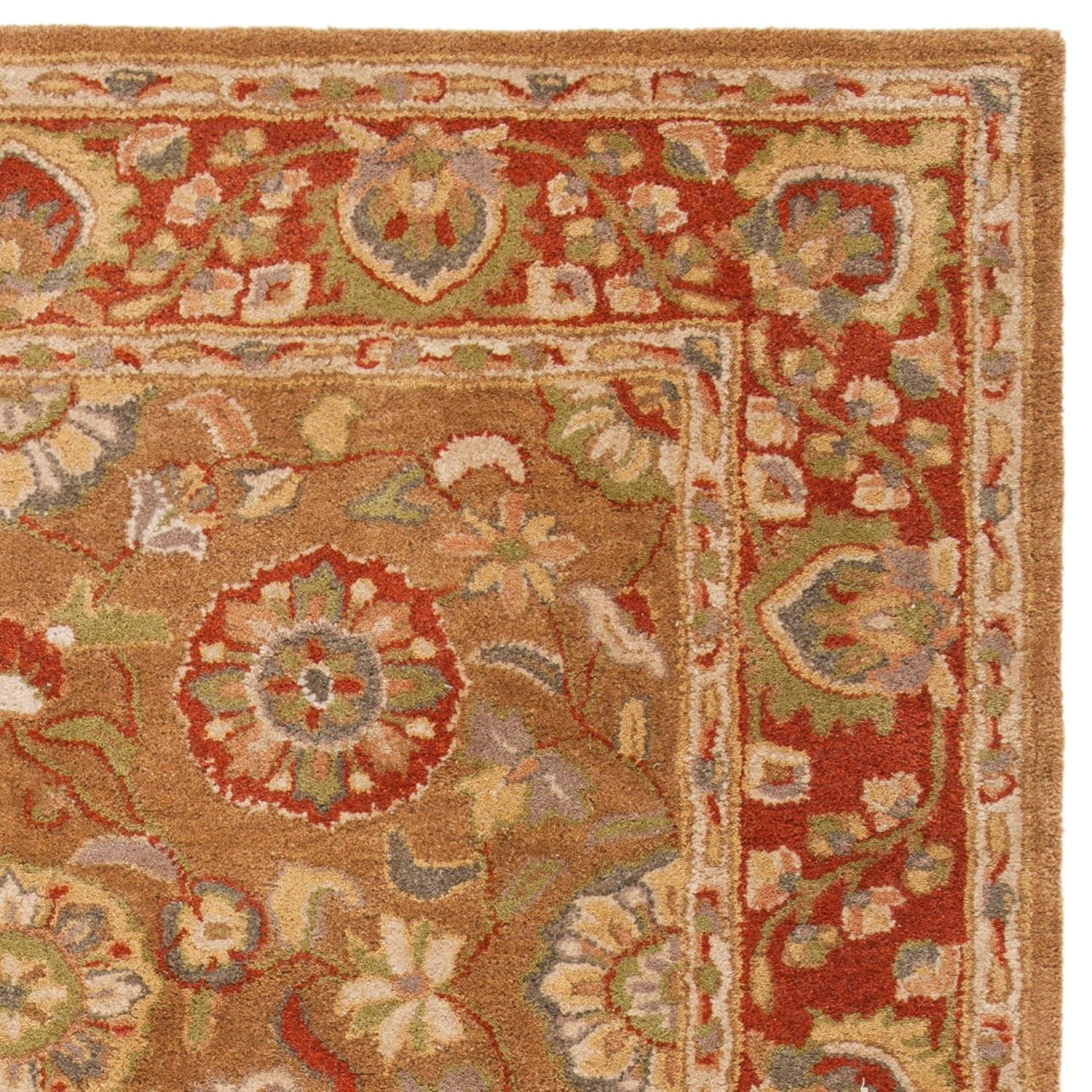 Heritage HG963 Hand Tufted Area Rug - Beige/Rust - 8'9"x11'9" - Safavieh.