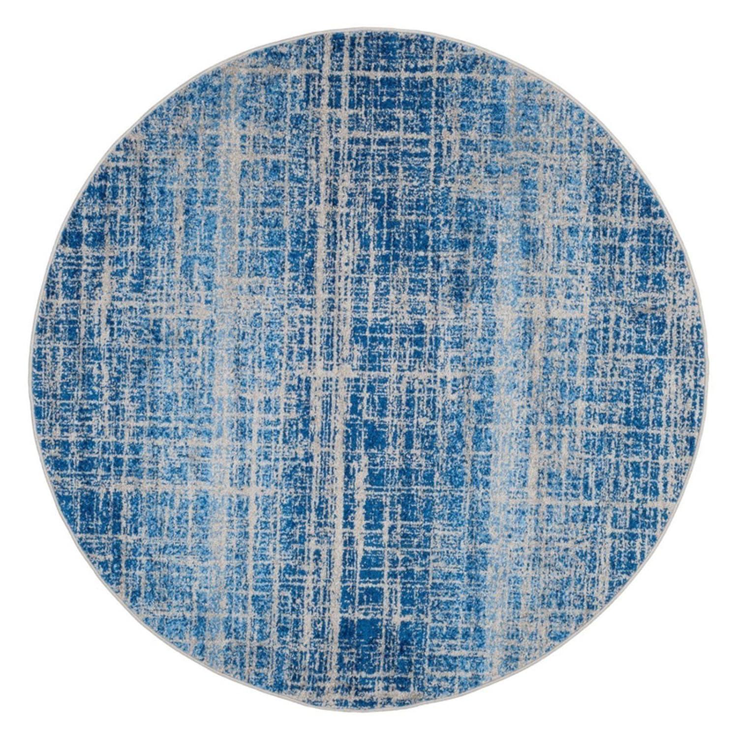 Adirondack ADR116 Machine Made Indoor Area Rug - Silver/Black - 5'-1"x7'-6" - Safavieh