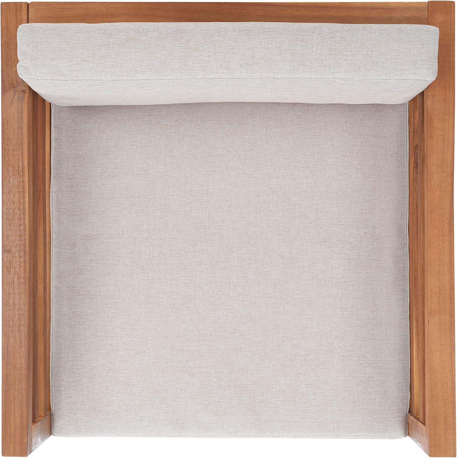 Kinnell Outdoor Armchair Indoor/Outdoor - PAT7301 - Natural/Light Grey - Safavieh
