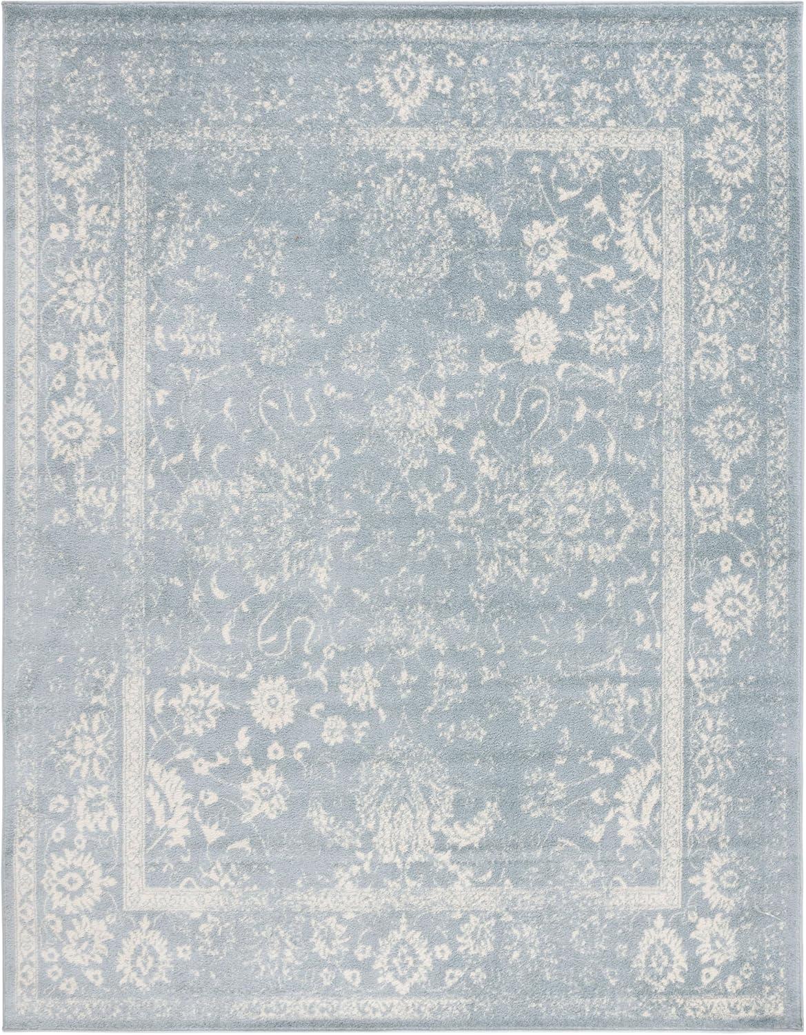 SAFAVIEH Adirondack Wyatt Traditional Area Rug, Slate/Ivory, 11' x 15'