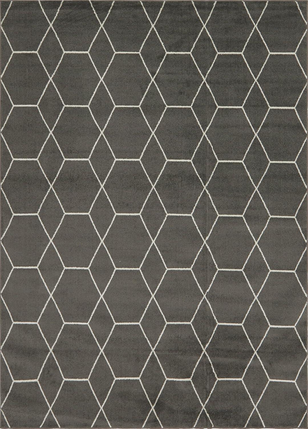 Unique Loom Trellis Frieze Geometric Trellis Indoor Woven Area Rug