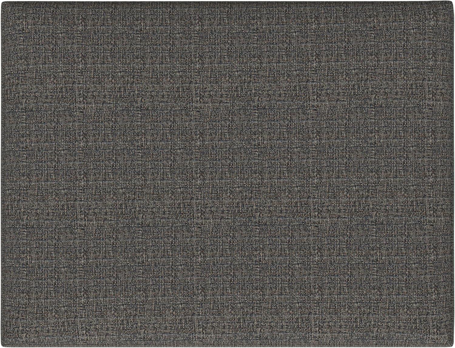 Simpli Home Owen 34"W Upholstered Coffee Table Storage Ottoman with Lift Top and Solid Wood Legs