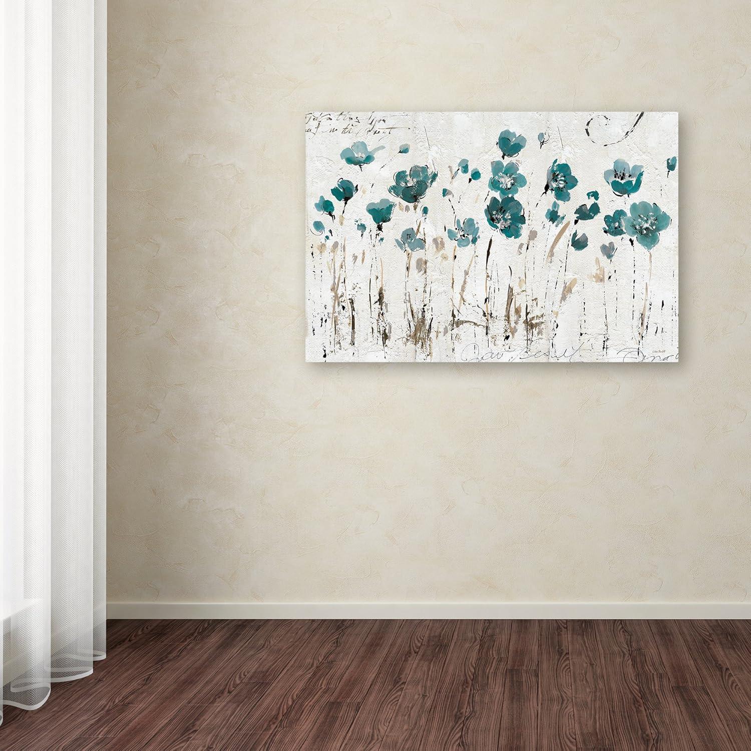 'Abstract Balance Blue' - Wrapped Canvas Painting Print