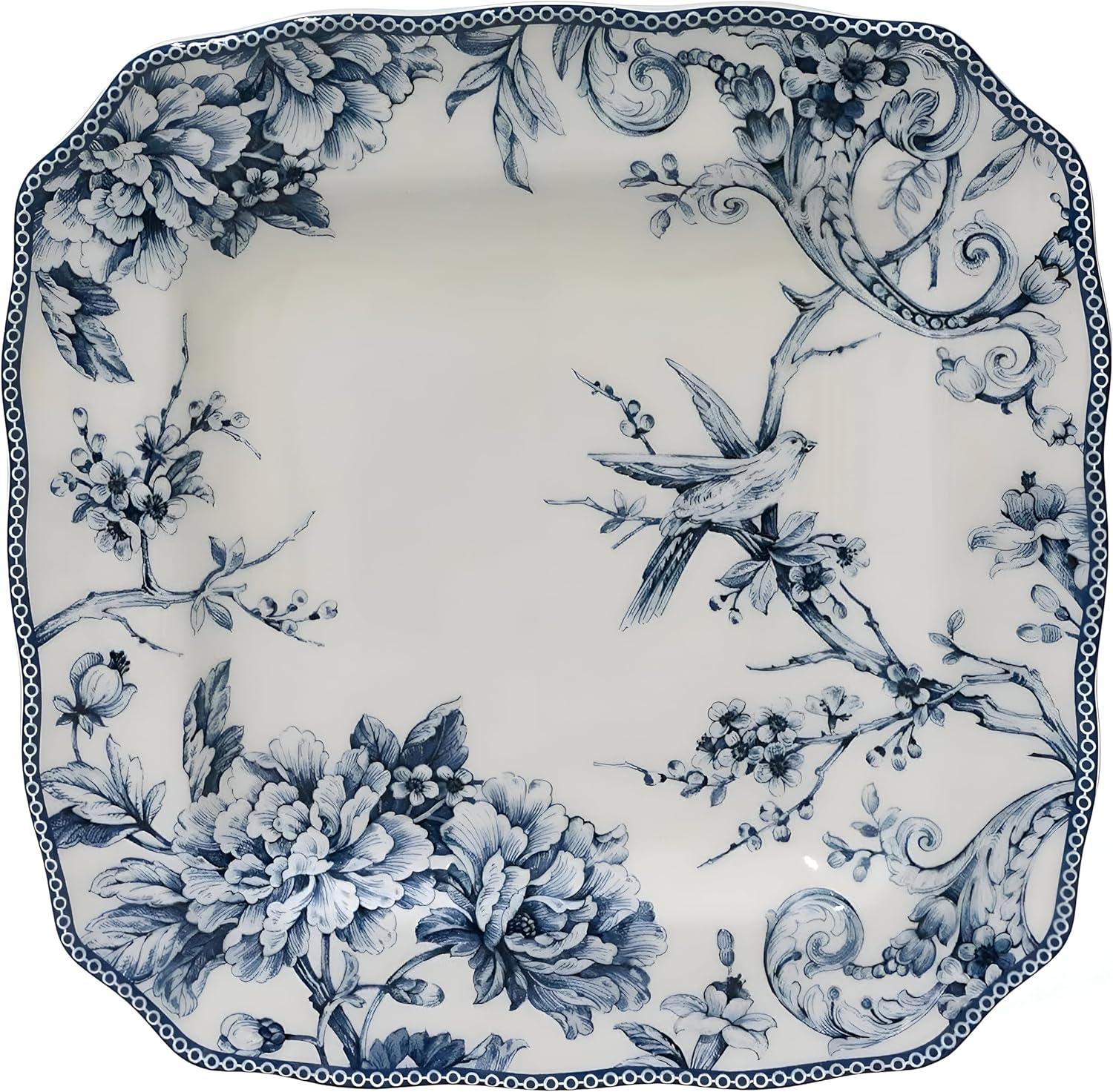 222 Fifth 222 Fifth Adelaide 16-Piece Porcelain Floral Dinnerware Set - Service For 4