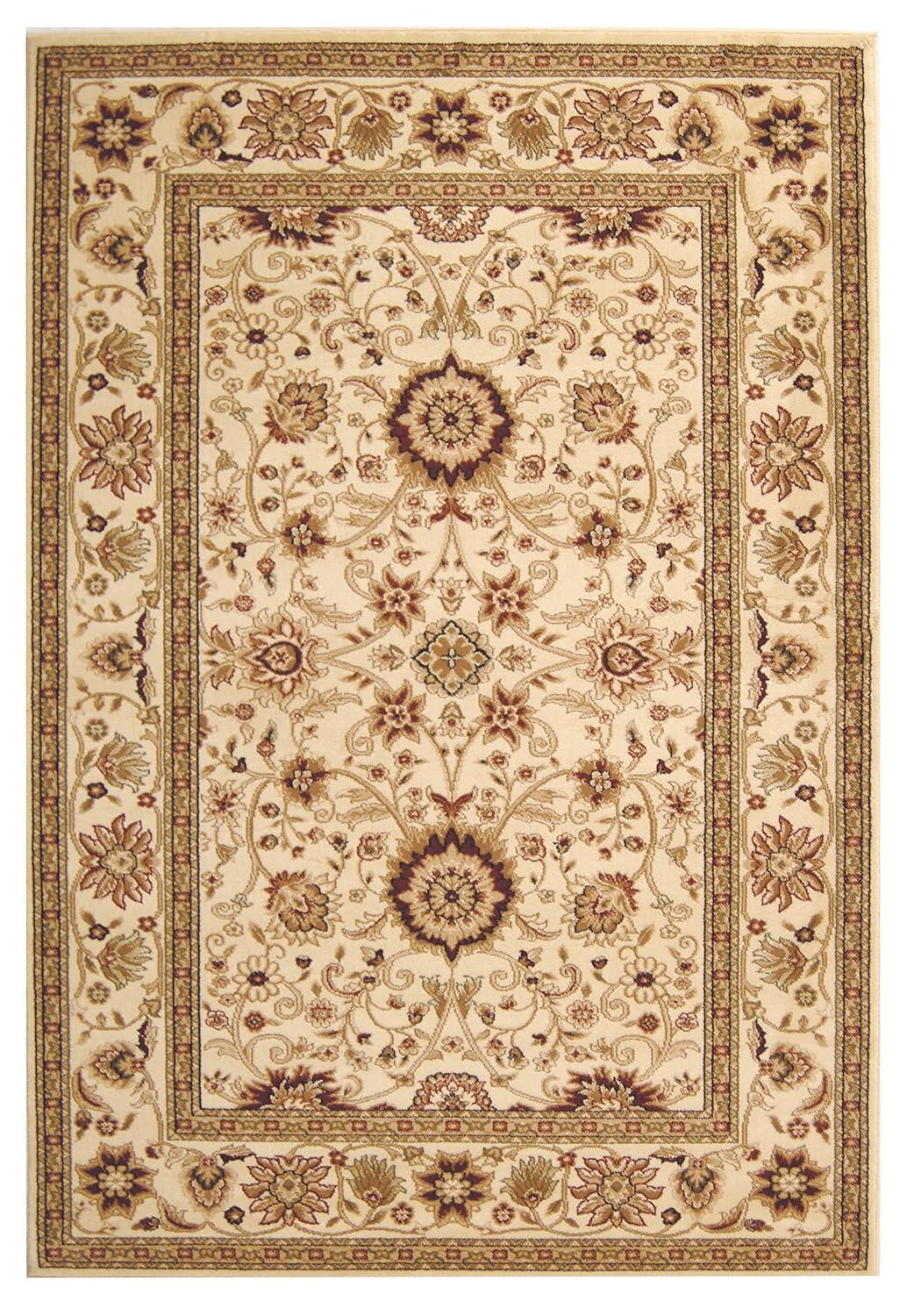 Lyndhurst LNH212 Power Loomed Area Rug - Ivory/Ivory - 5'3"x7'6" - Safavieh