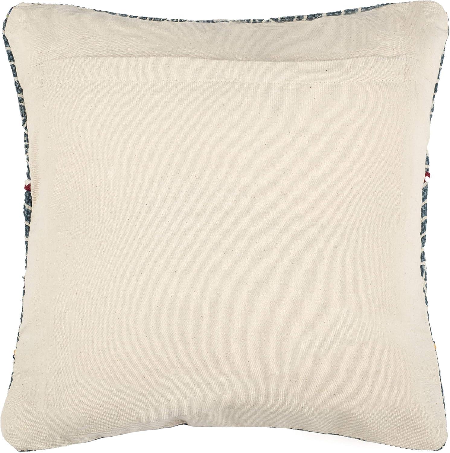 Larren Embroidered Cotton Throw Pillow