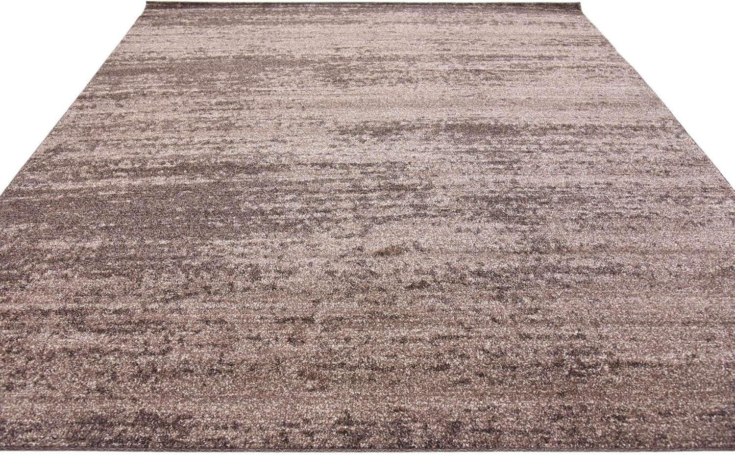 Unique Loom Del Mar Collection Area Rug - Lucille (7' 10" Square, Gray/ Ivory)