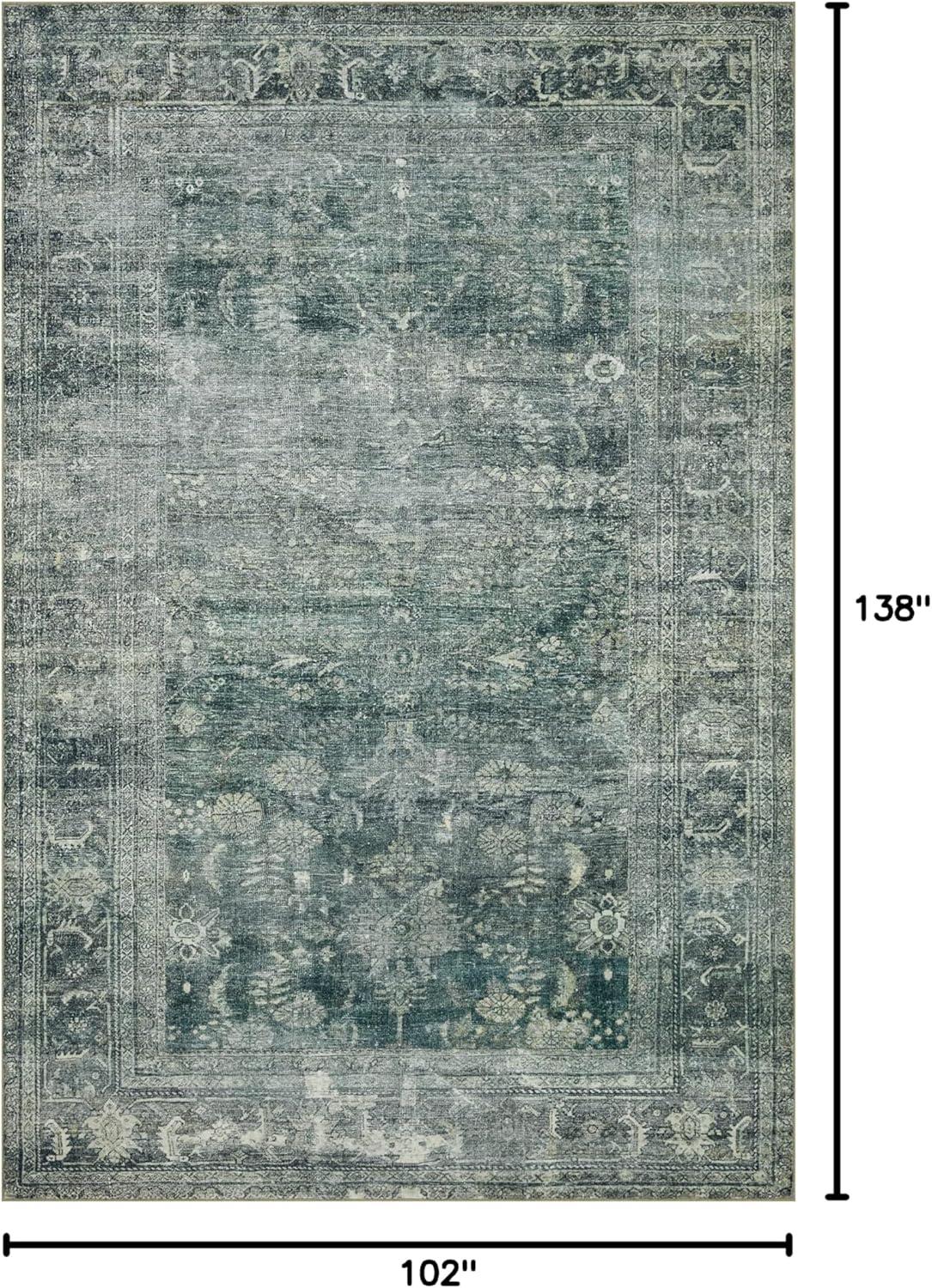 Magnolia Home By Joanna Gaines X Loloi Banks Machine Washable Blue / Lagoon Area Rug
