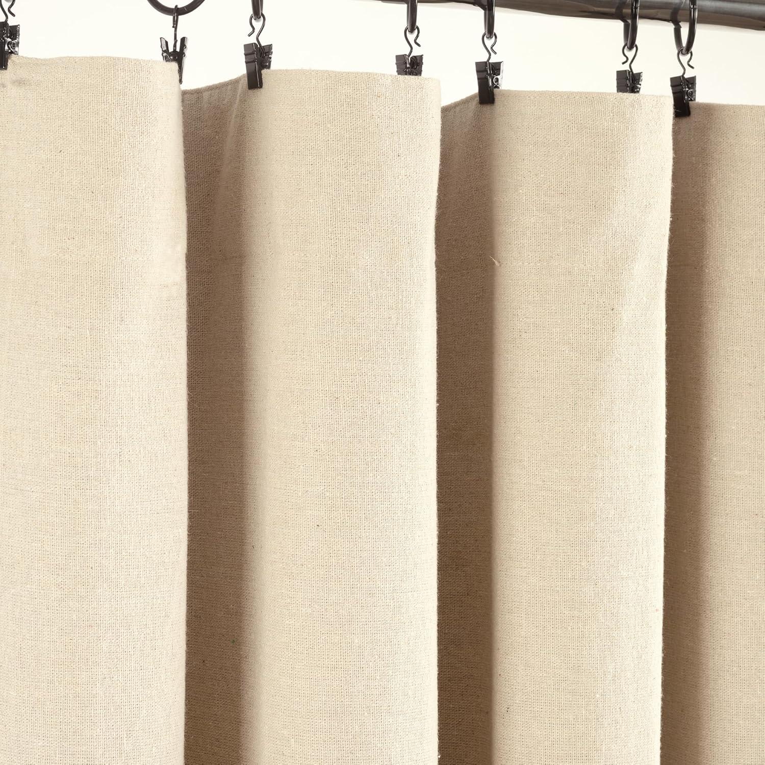 Lush Decor Linen Button Cotton Blend Blackout Thermal Rod Pocket Single Curtain Panel & Reviews | Wayfair