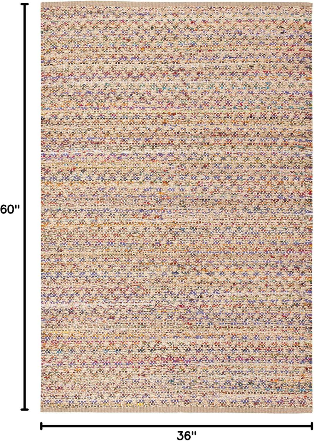 Cape Cod CAP305 Hand Woven Area Rug - Red/Natural - 3'x5' - Safavieh.