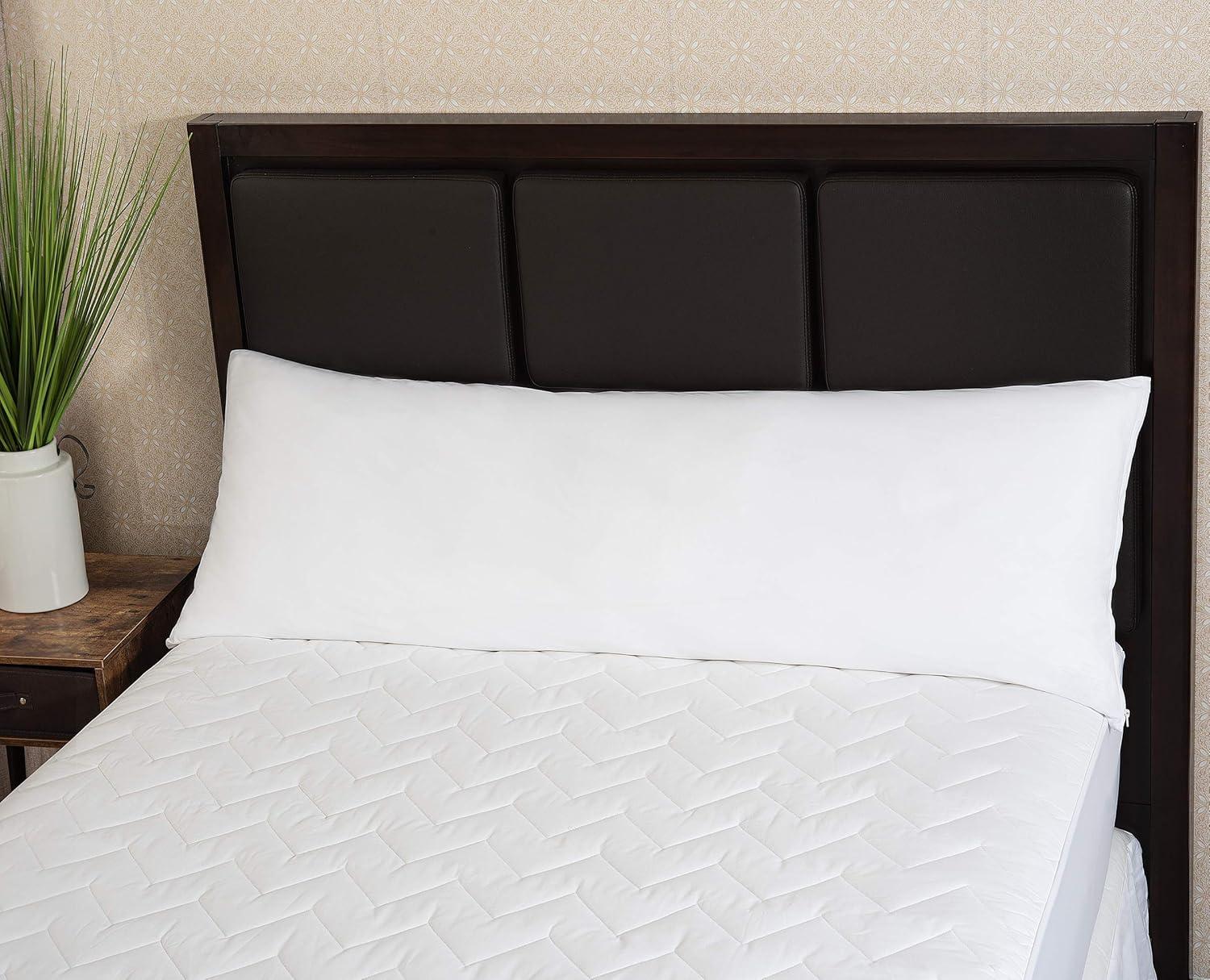 Poly-Cotton Zippered Pillow Cover  - Protects from Dirt, Dust, and Debris -200 Thread Count