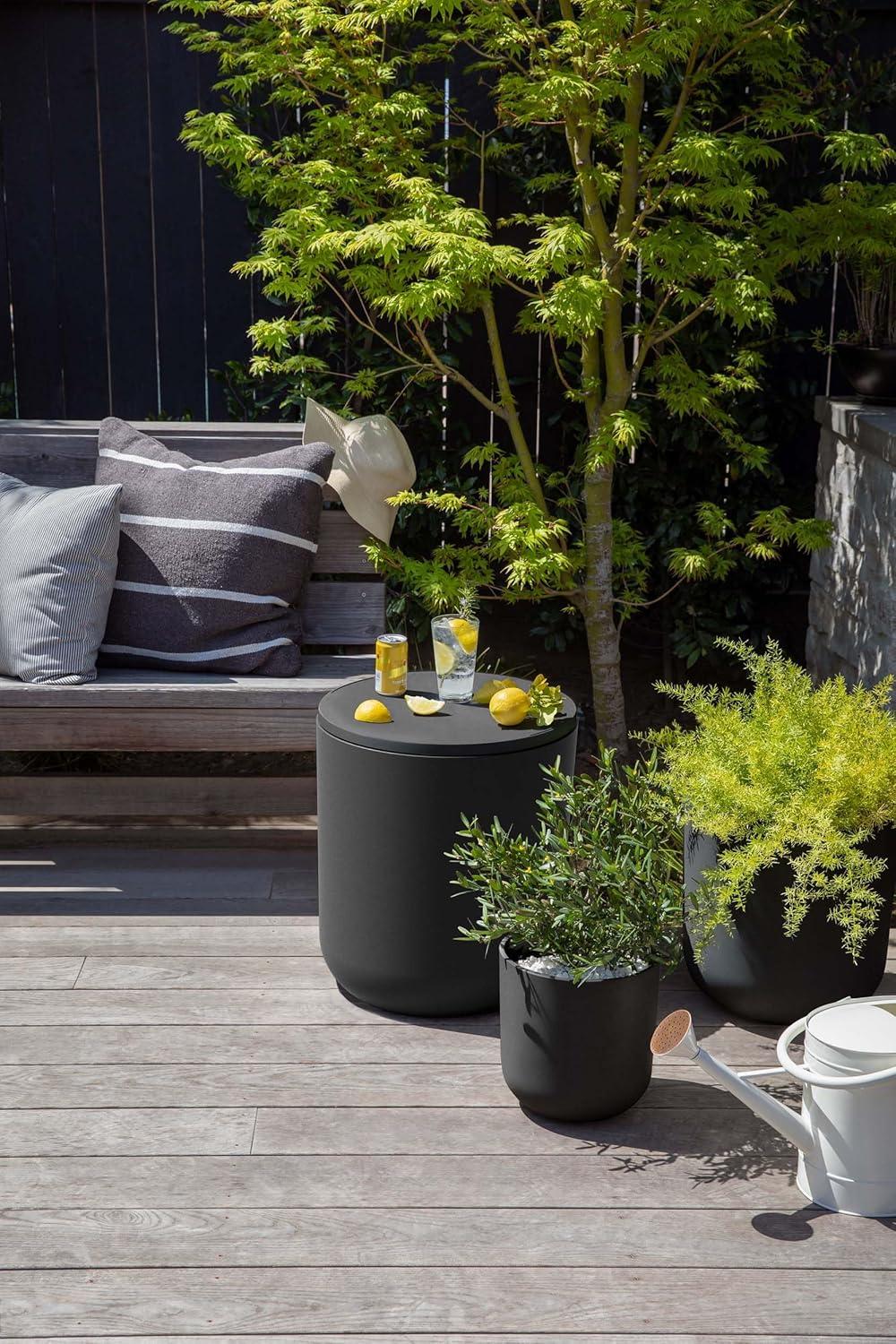 Veradek Kona Round Plastic Outdoor Side Table