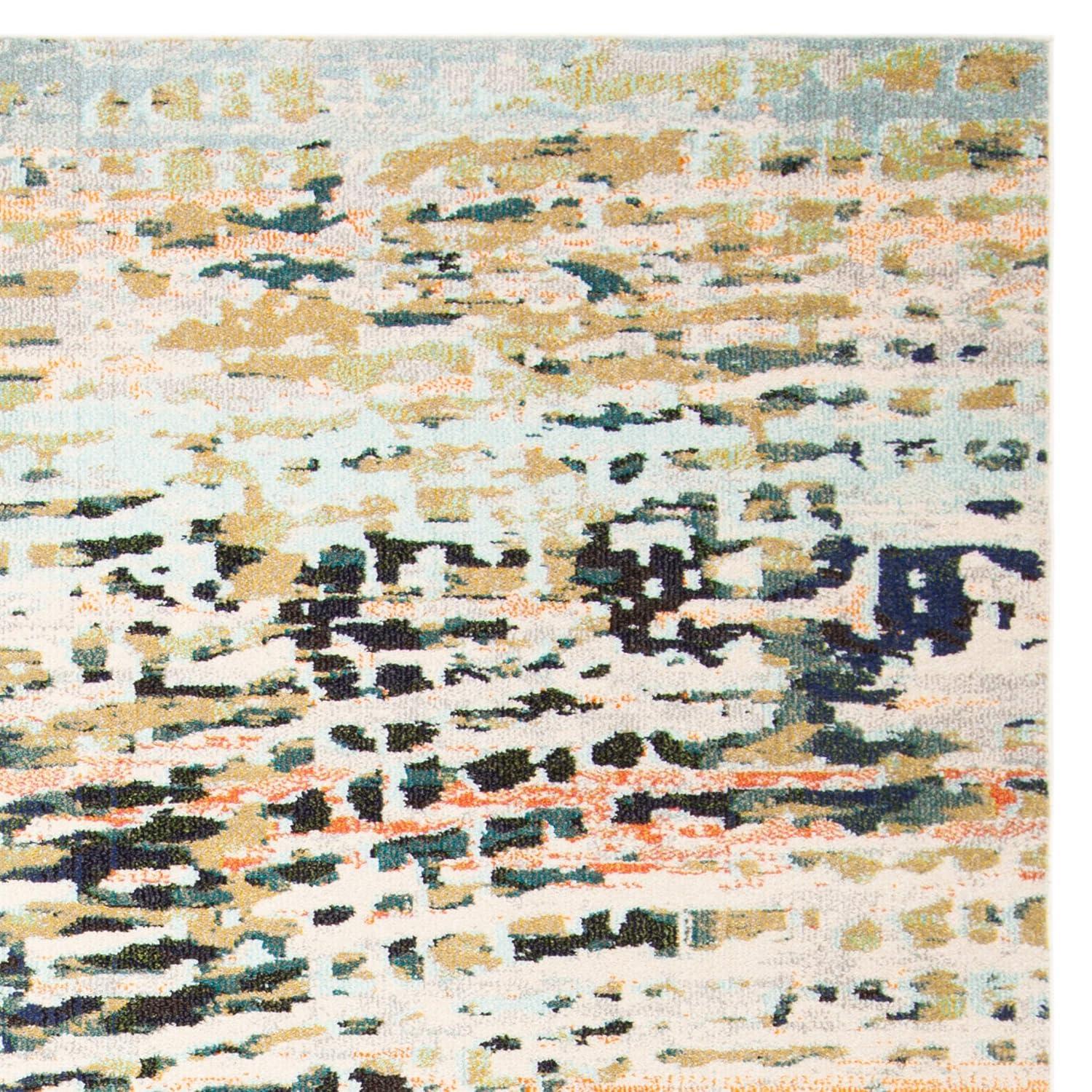 Madison MAD454 Power Loomed Indoor Area Rug - Beige/Navy - 5'3"x7'6" - Safavieh