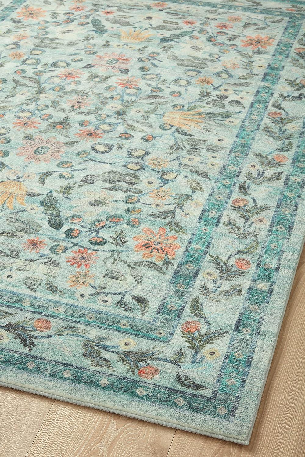 Rifle Paper Co. x Loloi Courtyard Sage Area Rug feat. CloudPile
