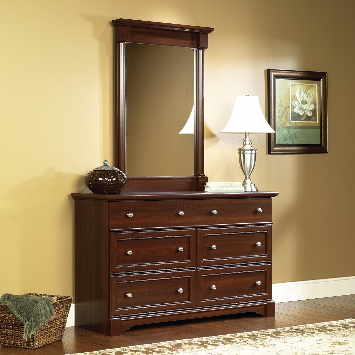 Sauder Palladia 6-Drawer Bedroom Dresser, Select Cherry Finish