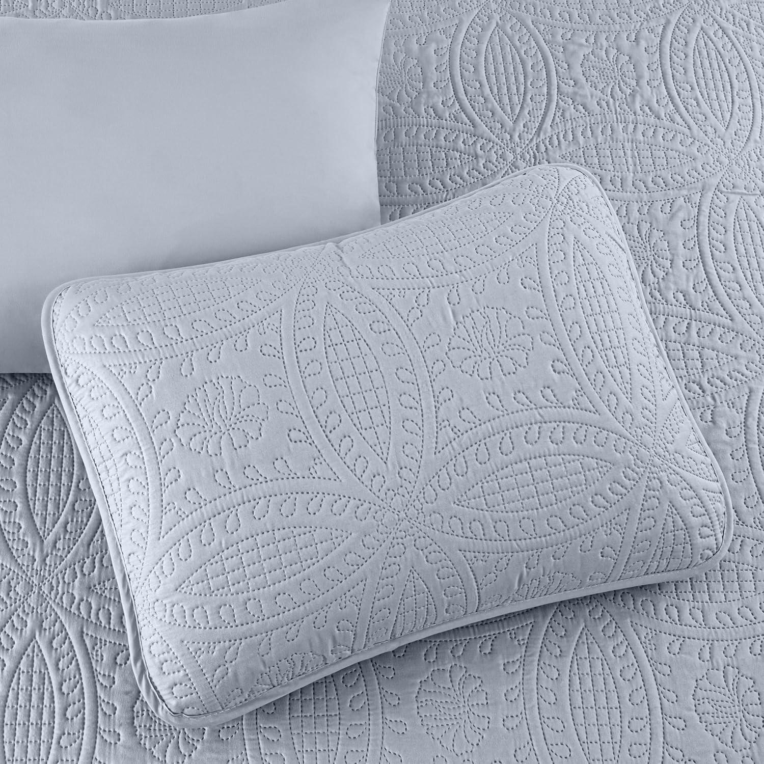 Chezmoi Collection Liam Microfiber 7 Piece Bed in a Bag Comforter Set