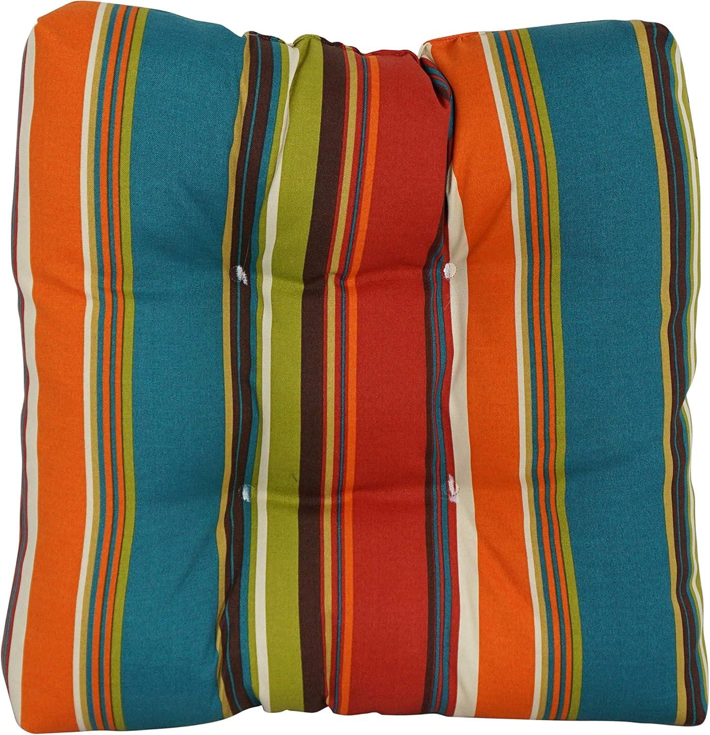 Blazing Needles 19-inch Squared Patterned Spun Polyester Tufted Dining Chair Cushions (Set of 2) 94005-2CH-REO-51