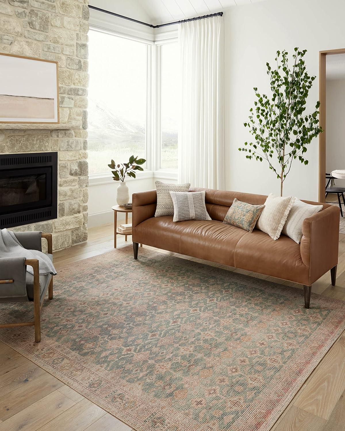 Angela Rose x Loloi Angela Rose x Loloi Aubrey Aqua / Sand Area Rug