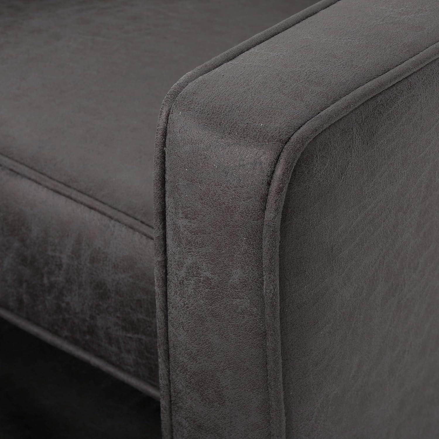 GDFStudio Mason Mid Century Modern Tufted Pushback Recliners (Set of 2), Slate/Microfiber