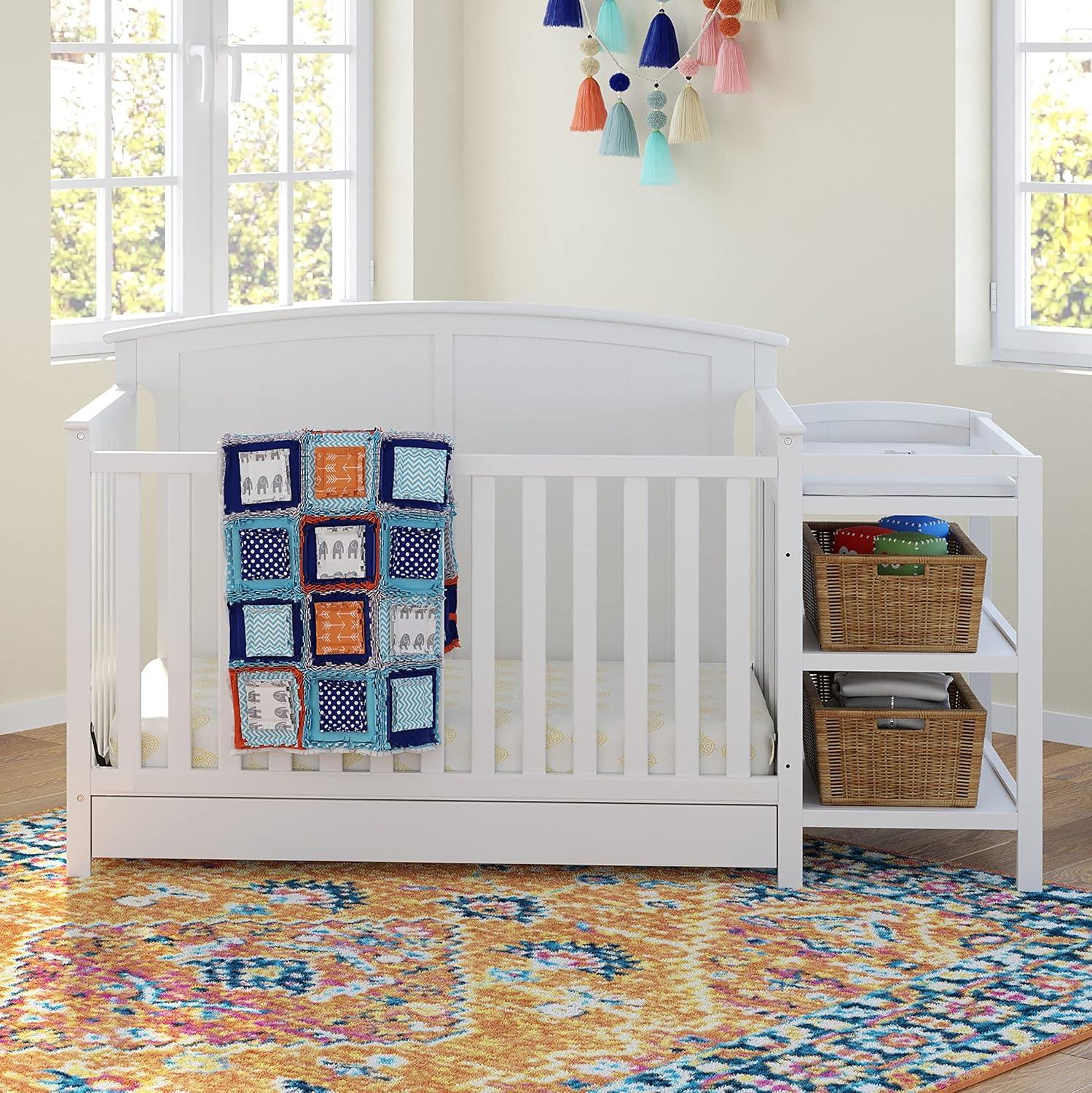 Steveston 5-in-1 Convertible Crib and Changer with Storage
