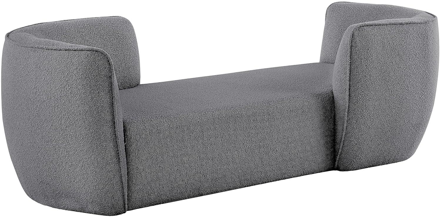 Meridian Furniture Hilton Chaise de Tela Gris
