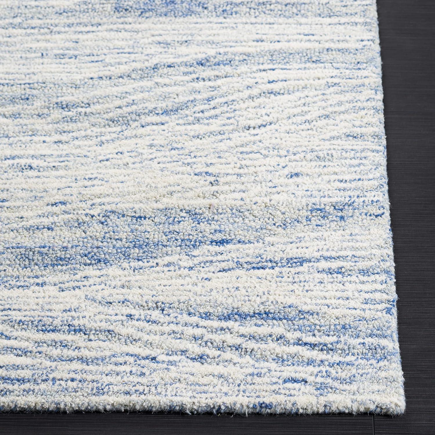 SAFAVIEH Metro Bridget Abstract Area Rug, Blue/Ivory, 4' x 6'