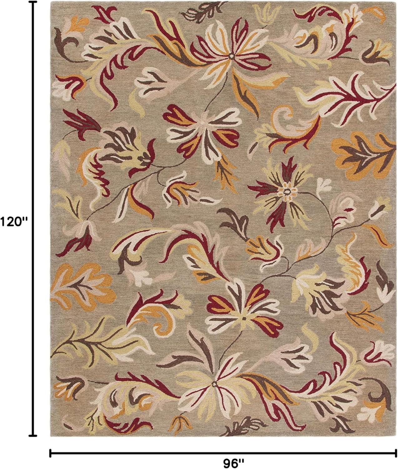 Jardin JAR459 Hand Tufted Area Rug - Dark Grey/Multi - 8'x10' - Safavieh.