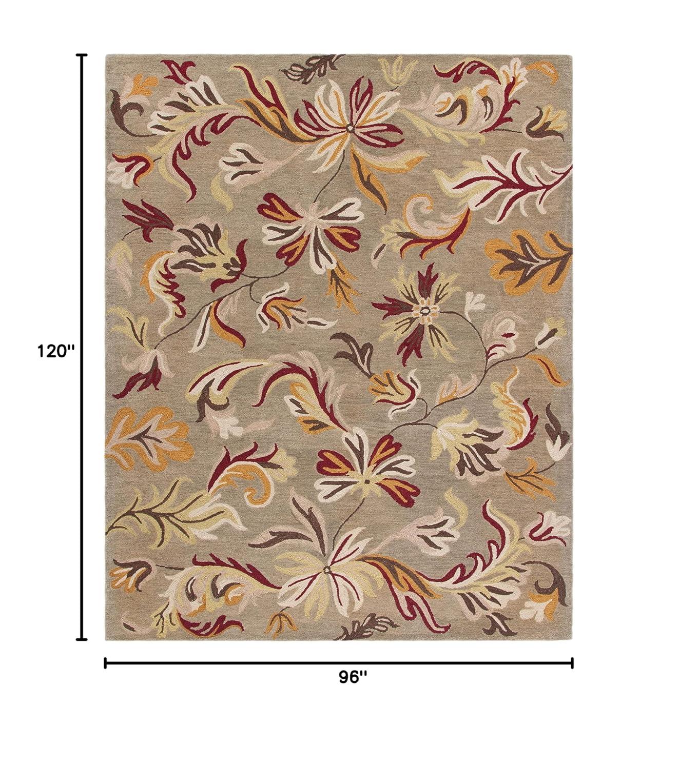 Jardin JAR459 Hand Tufted Area Rug - Dark Grey/Multi - 8'x10' - Safavieh.