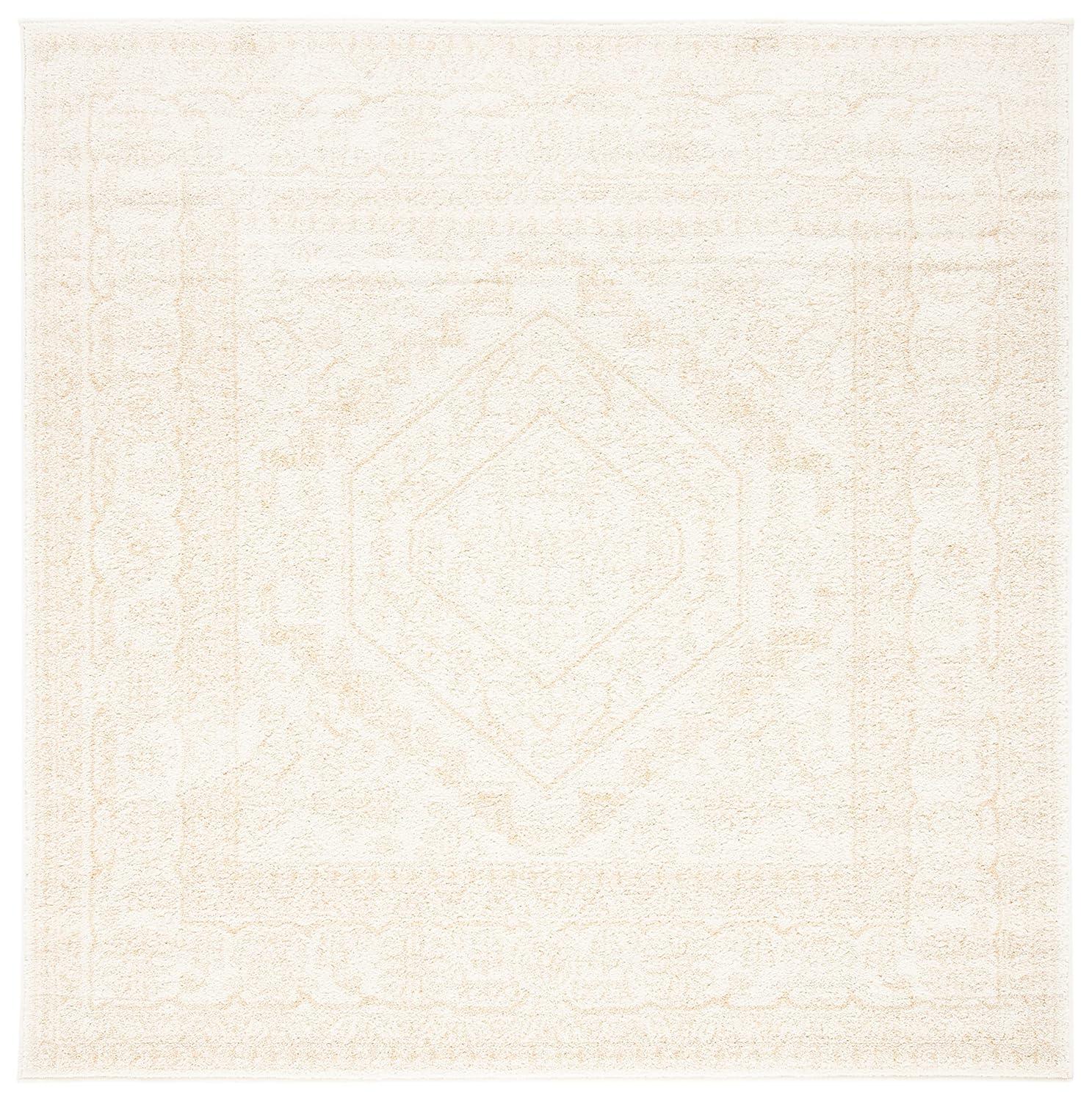 Adirondack ADR108 Power Loomed Area Rug - Ivory/Beige - 4'x4' - Safavieh.