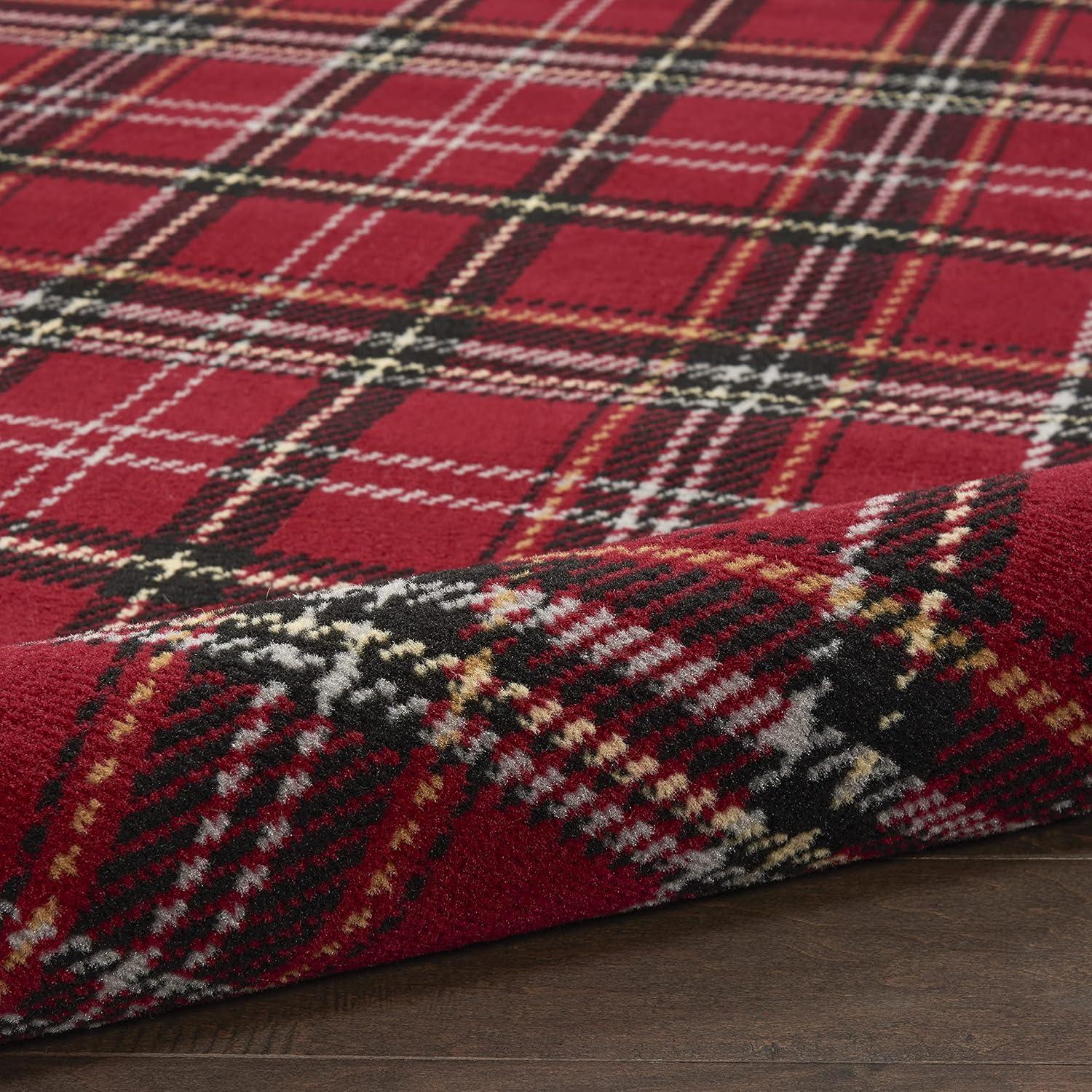 Nourison Grafix Contemporary Plaid Area Rug